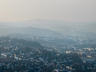 siegen city in germany from above