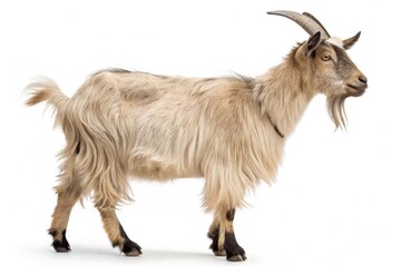 himalayan goat isolated on white background