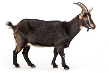 sable goat isolated on white background