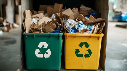 pile of cardboard boxes, cardboard recycling , Cardboard waste, Reusable cardboard, plastic waste