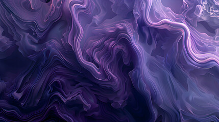 Abstract purple and blue swirling patterns create a mesmerizing visual effect, showcasing soft, flowing lines and organic shapes in an artistic exploration of color and form