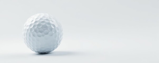 Single golf ball, bright white, clean background , equipment, white background