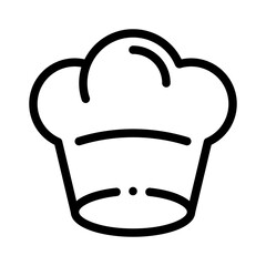 chef hat line icon
