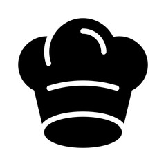 chef hat glyph icon