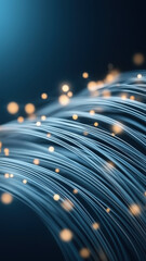 Abstract representation of data transfer, fast internet, and modern digital communication.

