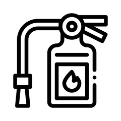 fire extinguisher line icon