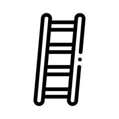 fire ladder line icon