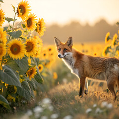 Fototapeta premium red fox vulpes