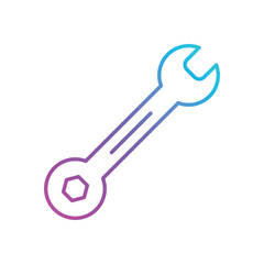 Wrench Vector icon