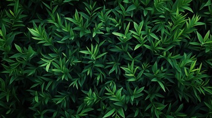 Lush Green Foliage: A Textured Tapestry of Nature's Hues