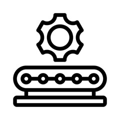 gear line icon