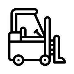 forklift line icon