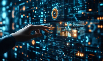 Interactive data dashboard interface