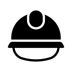 safety helmet glyph icon