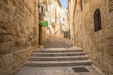 Historic Street in Jerusalem, Israel © Wieslaw