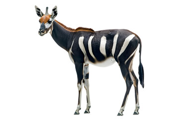 Black And White Striped Antelope Portrait