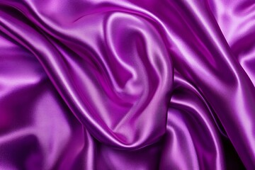 Obraz premium Purple pink silk satin. Folds on shiny fabric surface.