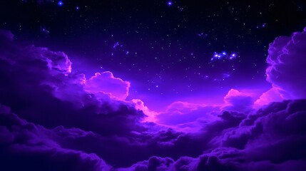 Galaxy universe. Black dark deep purple violet blue white pink magenta sky. Star stellar cloud storm. Fog mist. Starry night dramatic sky.