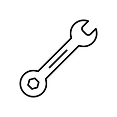 Wrench Vector icon