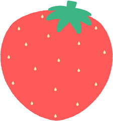 유치원 어린이집 딸기 봄과일 봄열매 빨간열매 도안 일러스트