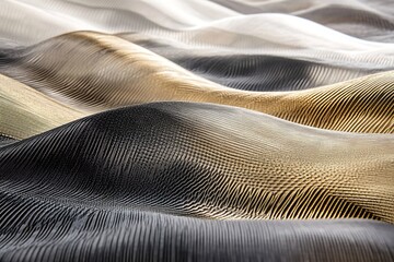 Naklejka premium Abstract Texture Design: Gold, Black, and White