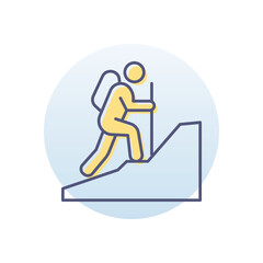 Hiking  Vector icon