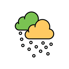 Snowfall Vector icon