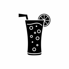 creative details Lemonade Glass Icon vector illustration