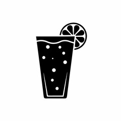 creative details Lemonade Glass Icon vector illustration