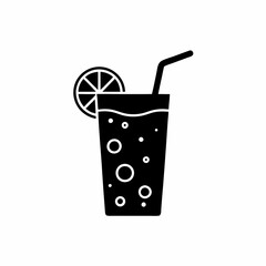 creative details Lemonade Glass Icon vector illustration