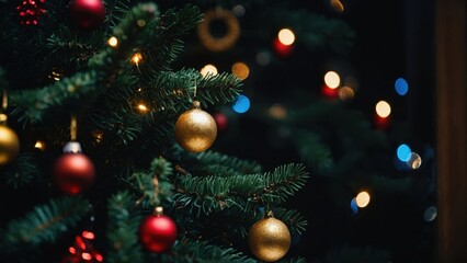 Radiant Christmas lights creating a cozy and festive environment