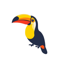 Majestic 3D Jungle Toucan Illustration 