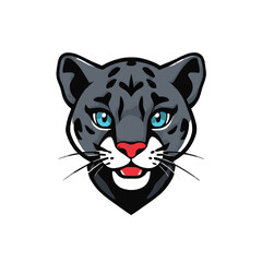 Designed 3D Panther Head Icon 