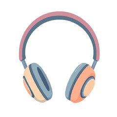 Simple Iconic Cartoon Headphones 