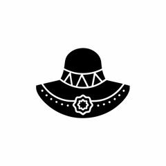 creative details Sun Hat Icon vector illustration