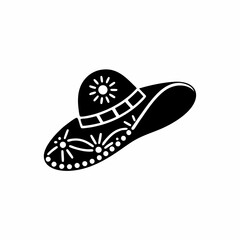 creative details Sun Hat Icon vector illustration