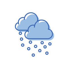 Snowfall Vector icon