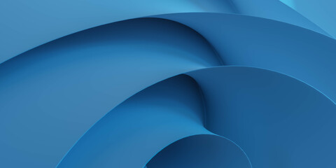 Dynamic Blue Curves Abstract Background