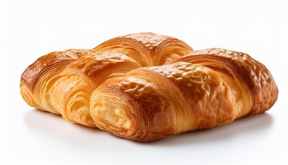 cube croisant isolated on white background