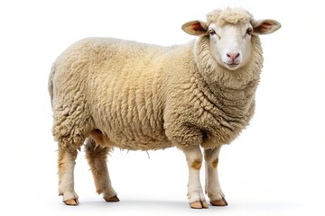 Fototapeta premium churro sheep isolated on white background