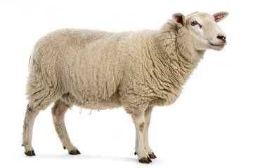 Obraz premium oxford sheep isolated on white background