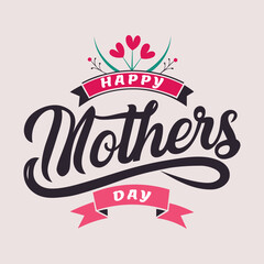 Happy Mother’s Day typography poster