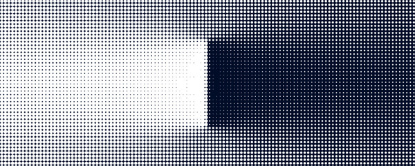 White brush strokes on a navy blue background illustration with a halftone effect Abstract grunge design element for a banner