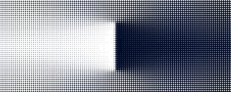 White brush strokes on a navy blue background illustration with a halftone effect Abstract grunge design element for a banner