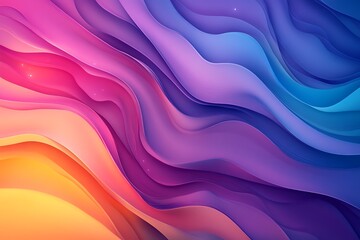 Obraz premium Colorful abstract background with vibrant waves and glowing light effects, a beautiful, high-resolution wallpaper design.
