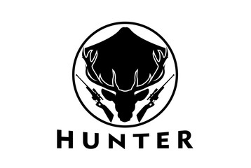 deer animal hunt logo national park design husbandry
