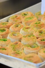 Traditional Middle Eastern Pastry with Pistachio
