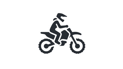 Obraz premium Silhouette of a person riding a bike