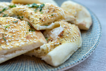 Sesame Seed Flatbread with Caimac