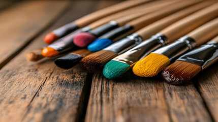 Setting up a painting brush on a transparent background using paintbrushes and brush tools